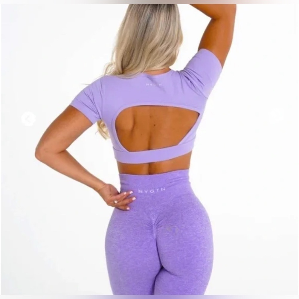 NVGTN Cropped Open Back Top, Size L